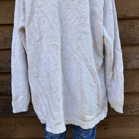 Vintage Off-White Mock Neck Sweater Womens 3X Cotton Blend Knit Made In USA Rust - Picture 9 of 9